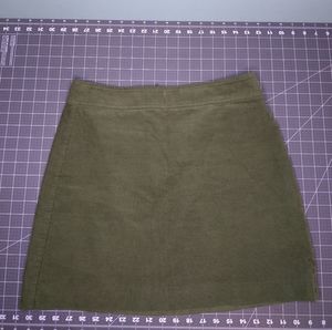 J. Crew corduroy green skirt size 6